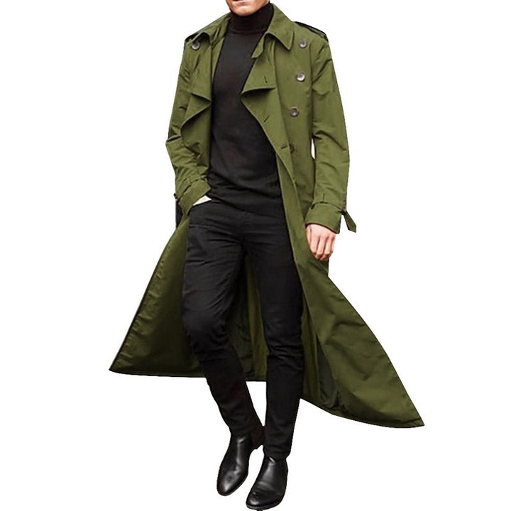 Herrtrenchcoat med dubbelknapprad och urbant design Mirla-Eva Jonsson