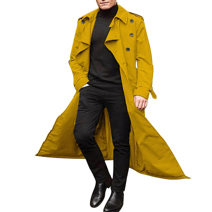 Herrtrenchcoat med dubbelknapprad och urbant design Mirla-Eva Jonsson