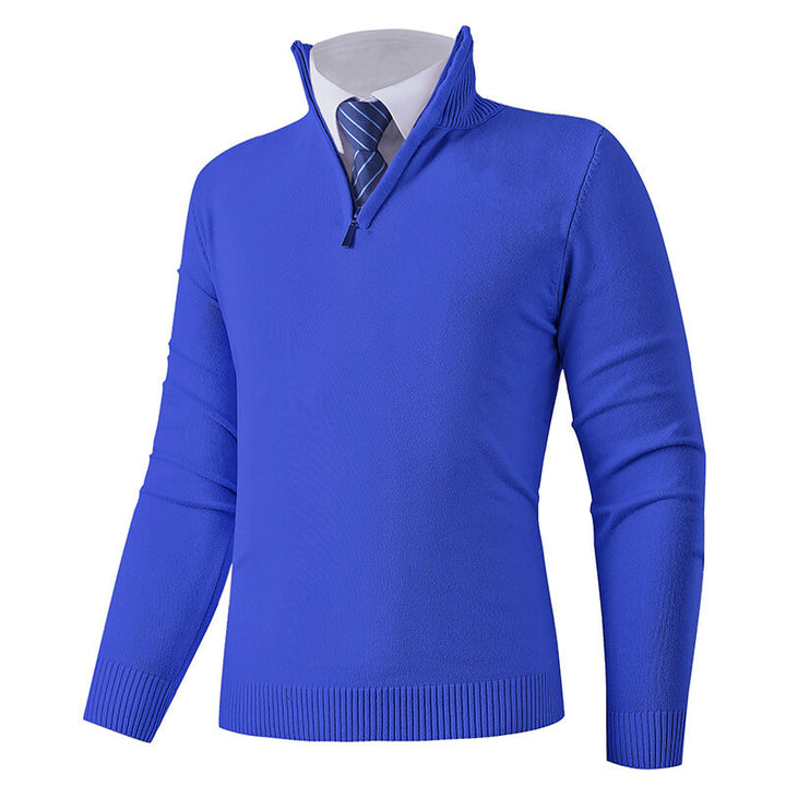 Herrtröja med modern dragkedja och elastisk nederkant Eva Jonsson-Eva Jonsson