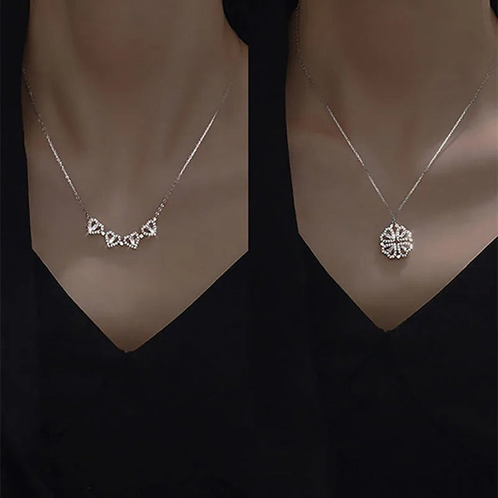 Hjärthalsband | Zirkon | Silver | Guldhalsband | Halsband för damer-Eva Jonsson