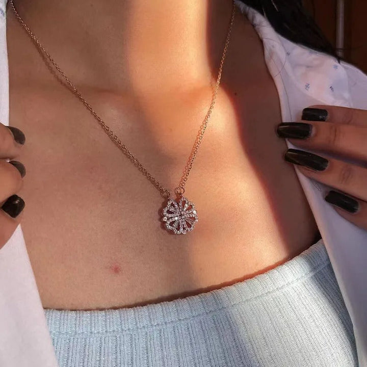 Hjärthalsband | Zirkon | Silver | Guldhalsband | Halsband för damer-Eva Jonsson