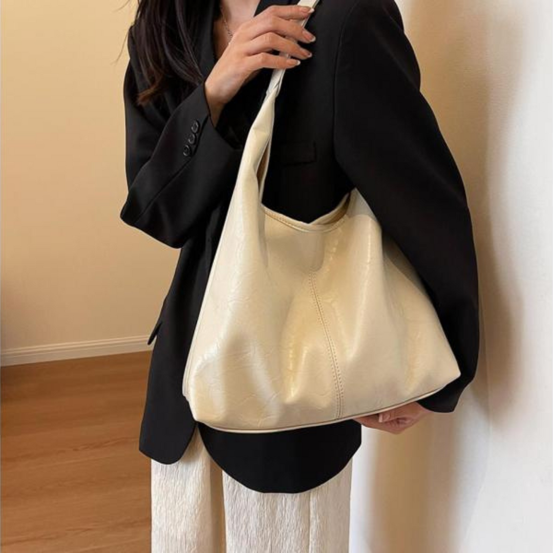 Hobo väska - PU-läder - Stor - Väska i konstläder - Axelremsväska-Eva Jonsson