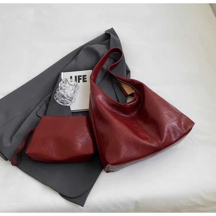 Hobo-väska | Veganläder | Stor | Väska och Clutch | Axelremsväska-Eva Jonsson