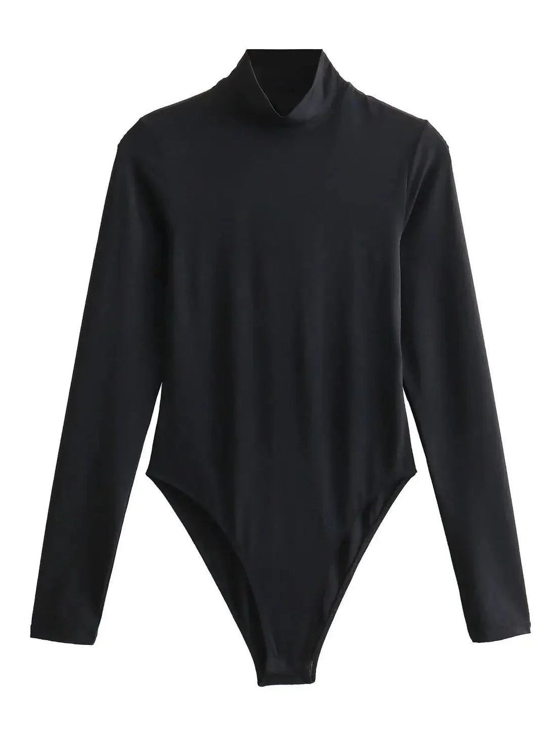 Höghalsad Bodysuit – Bodysuit med långa ärmar och turtleneck för damer-Eva Jonsson