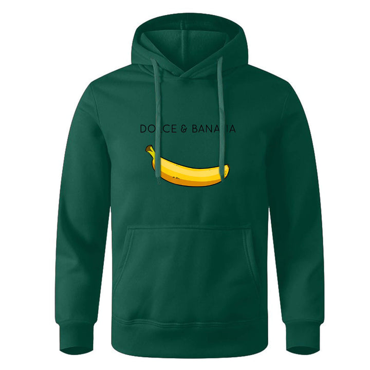 Hoodie | Bananmönster | Dragsko | Pullover Hoodie | Avslappnad Hoodie-Eva Jonsson