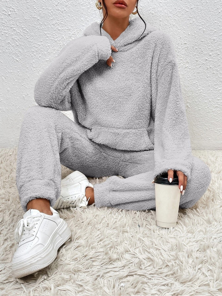 Hoodie Set - Skönt - Varmt - Fleece Loungewear - Two-pIece Set för kvinnor-Eva Jonsson