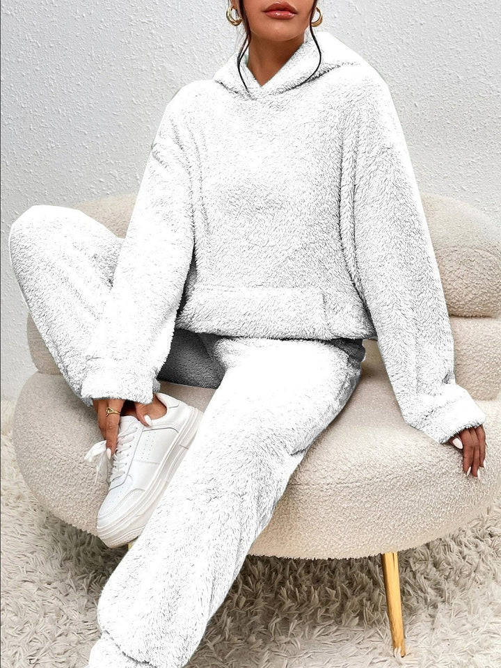 Hoodie Set - Skönt - Varmt - Fleece Loungewear - Two-pIece Set för kvinnor-Eva Jonsson