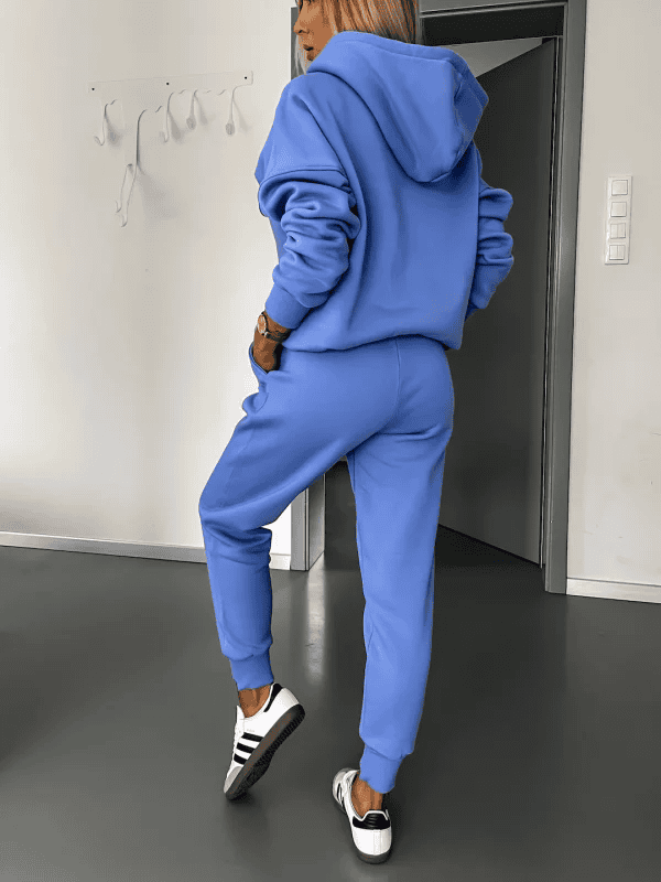Hoodie och Sweatpants Set | Bekväm | Dragsko | Sweat Set | Joggerset för kvinnor-Eva Jonsson
