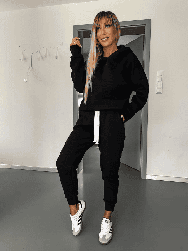 Hoodie och Sweatpants Set | Bekväm | Dragsko | Sweat Set | Joggerset för kvinnor-Eva Jonsson