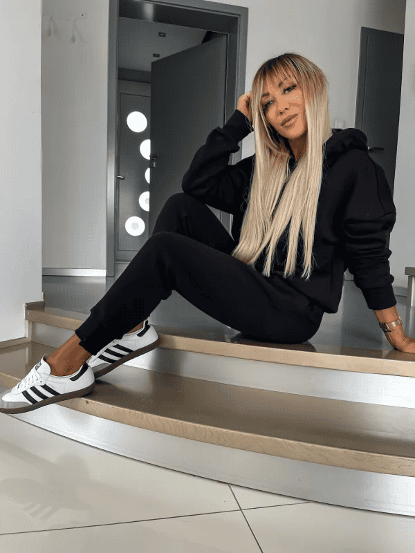 Hoodie och Sweatpants Set | Bekväm | Dragsko | Sweat Set | Joggerset för kvinnor-Eva Jonsson