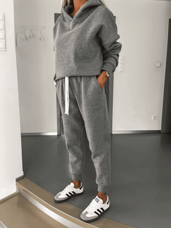 Hoodie och Sweatpants Set | Bekväm | Dragsko | Sweat Set | Joggerset för kvinnor-Eva Jonsson