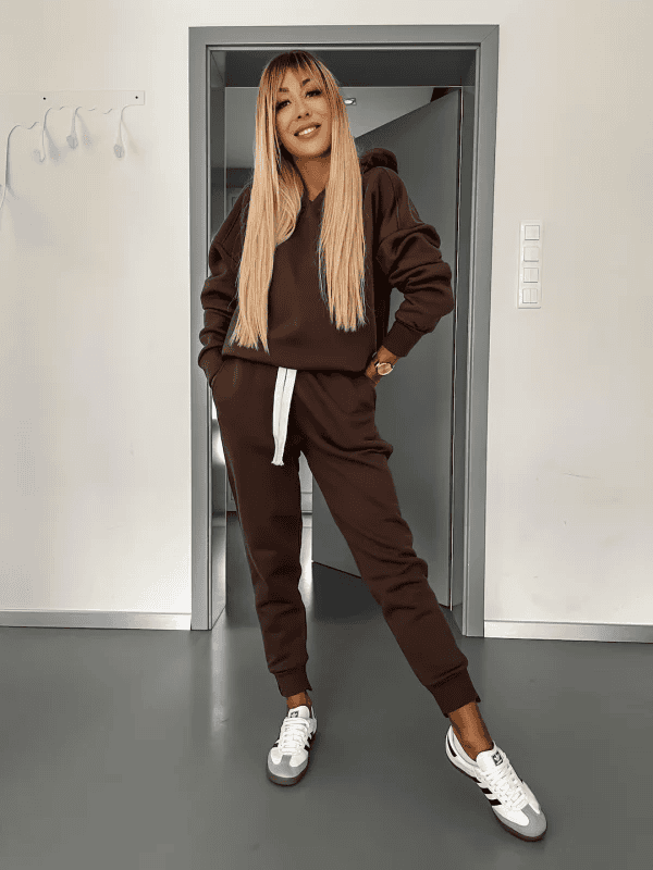 Hoodie och Sweatpants Set | Bekväm | Dragsko | Sweat Set | Joggerset för kvinnor-Eva Jonsson