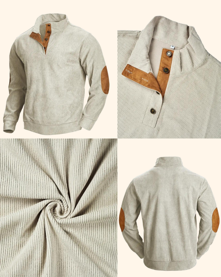 Hugo Pullover | Varm vinterkrage för män-Eva Jonsson
