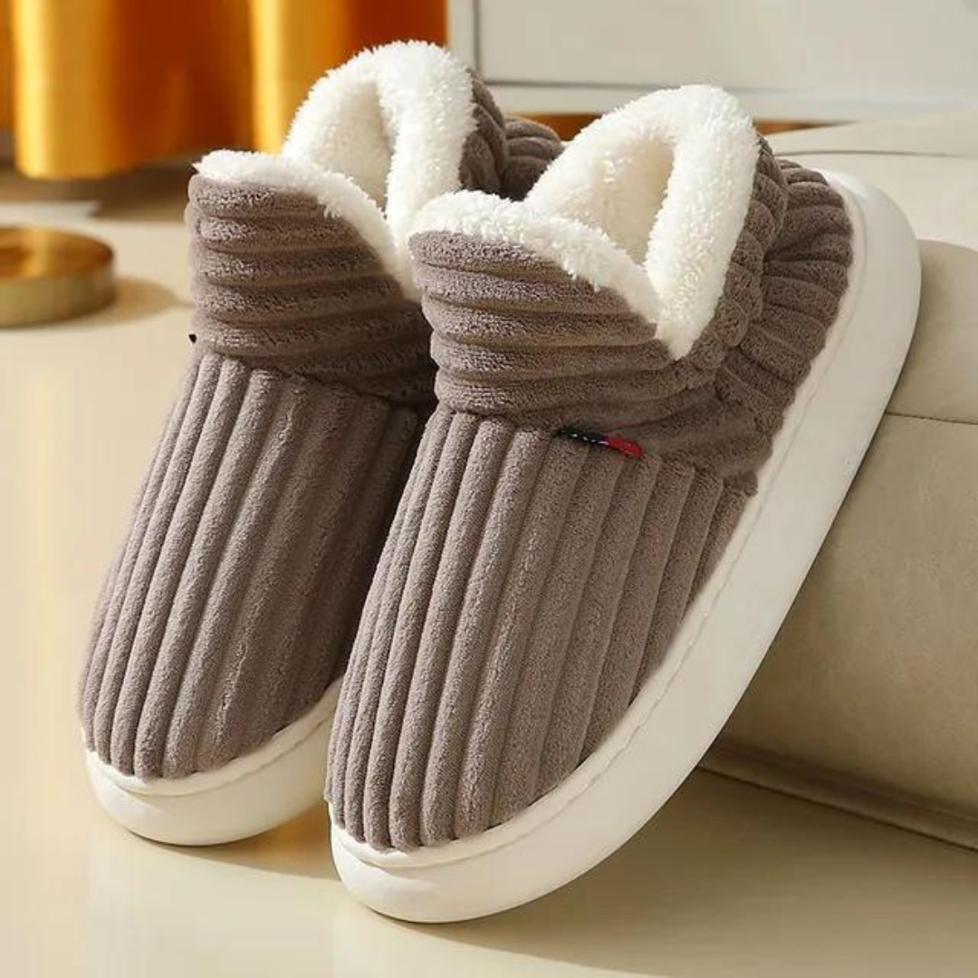 Inomhus tofflor | Fuzzy | Vinter | Fluffiga tofflor | Hus tofflor-Eva Jonsson