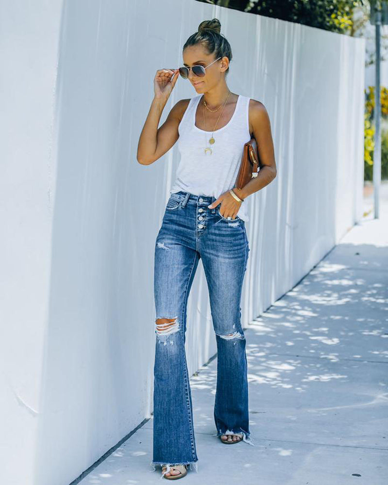 Iris Flared Jeans-Eva Jonsson