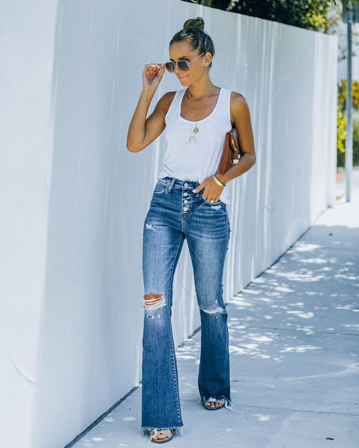 Iris Flared Jeans-Eva Jonsson