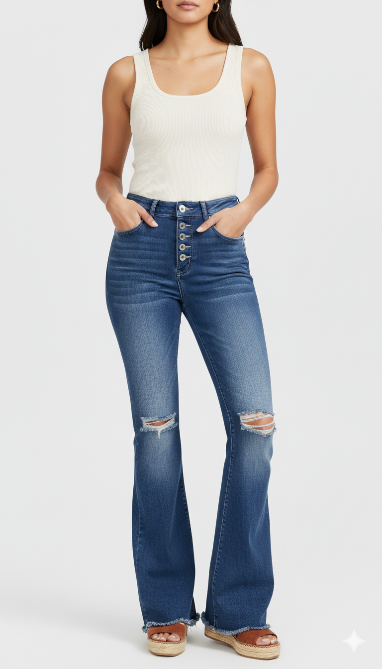 Iris Flared Jeans-Eva Jonsson