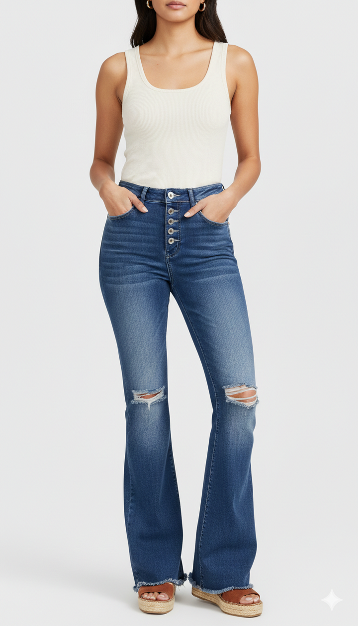 Iris Flared Jeans-Eva Jonsson