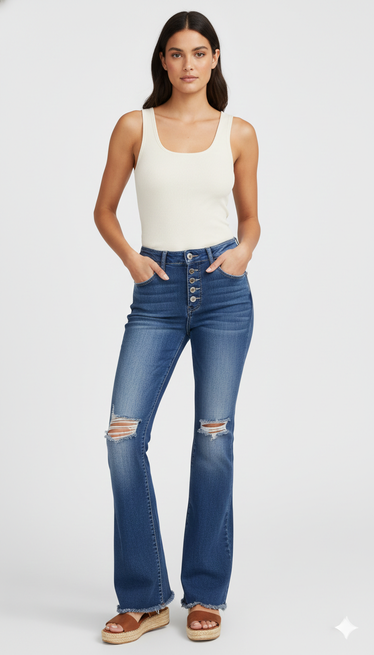 Iris Flared Jeans-Eva Jonsson