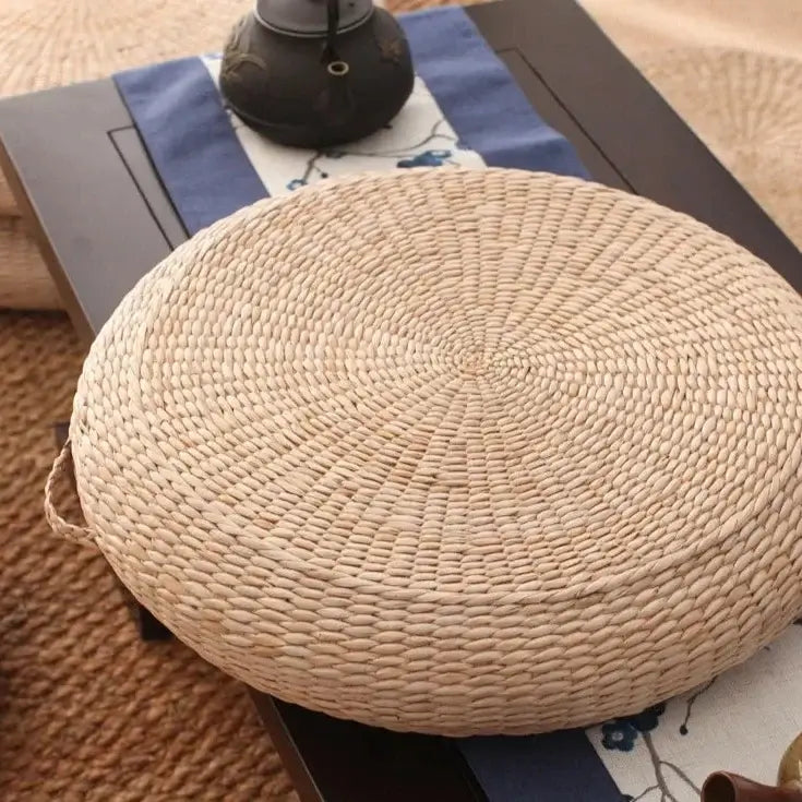 Japanskt hantverksmässigt tillverkade tatami-kuddar - Perfekta för meditation-Eva Jonsson