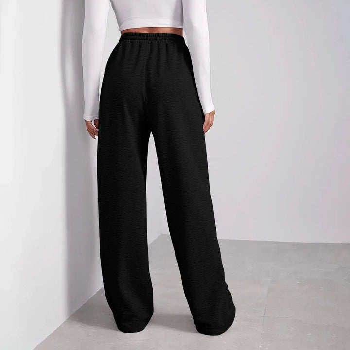 Joggers med vida ben | Drawstring | Straight Leg | Sweatpants med vida ben | Joggers för kvinnor-Eva Jonsson