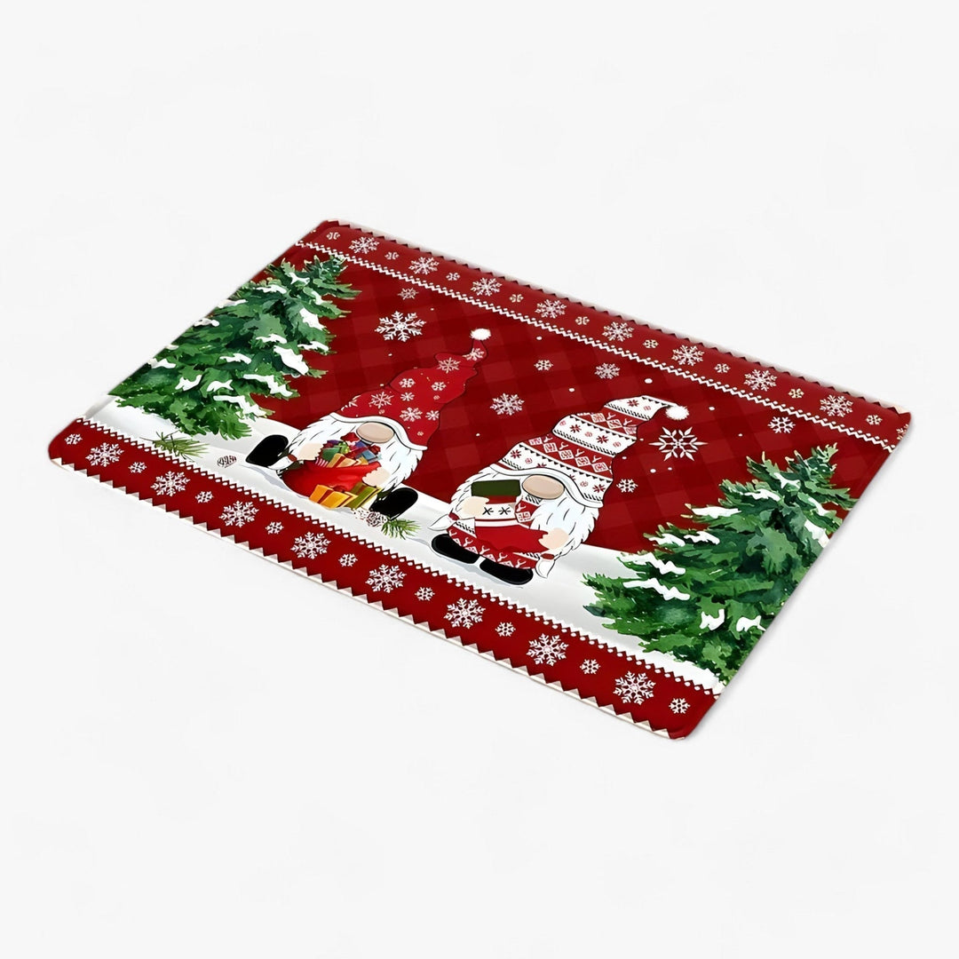 JollyStep - Dekorativ halkfri dörrmatta med julmotiv-Eva Jonsson