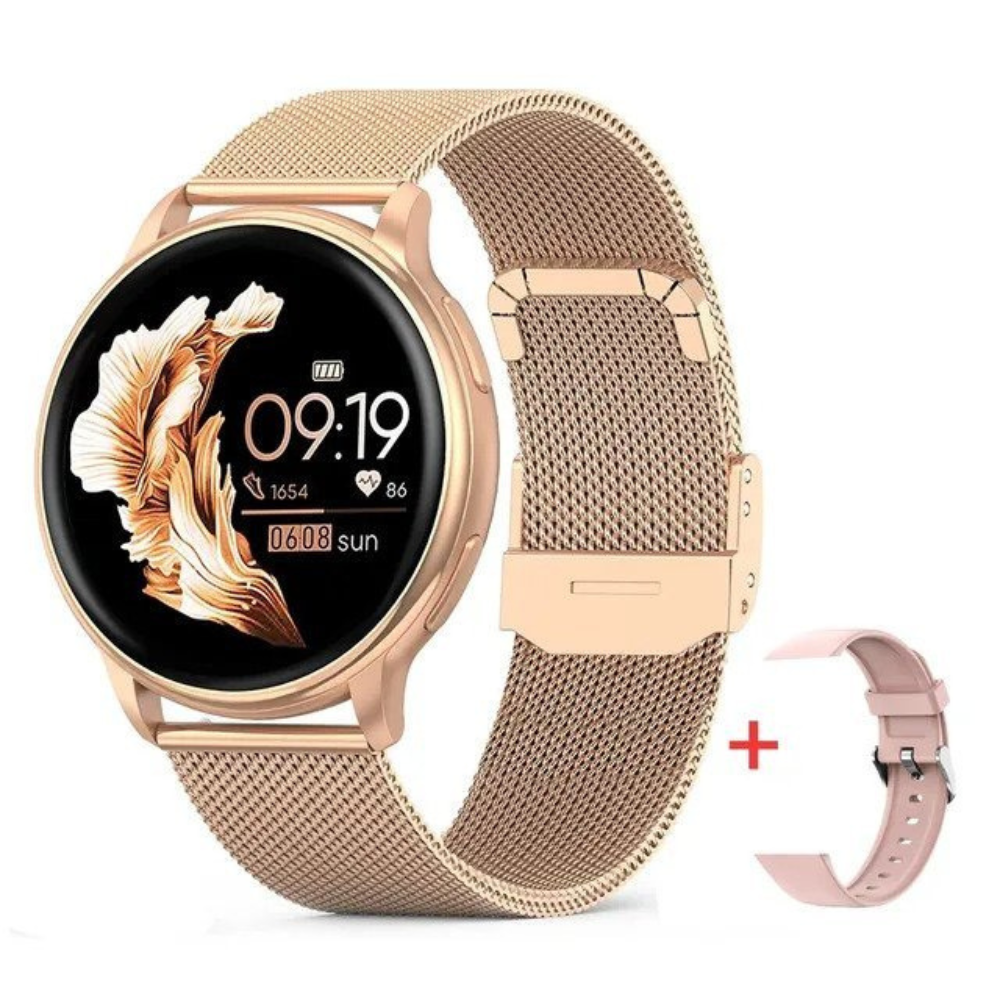 Journey rund smartklocka | Unisex Bluetooth Fitness Tracker med pekskärm-Eva Jonsson