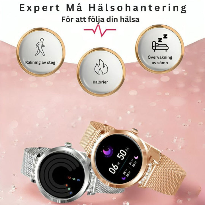 Journey rund smartklocka | Unisex Bluetooth Fitness Tracker med pekskärm-Eva Jonsson