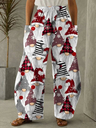 Julbyxor | vida ben | elastisk midja | loungebyxor | pyjamasbyxor-Eva Jonsson