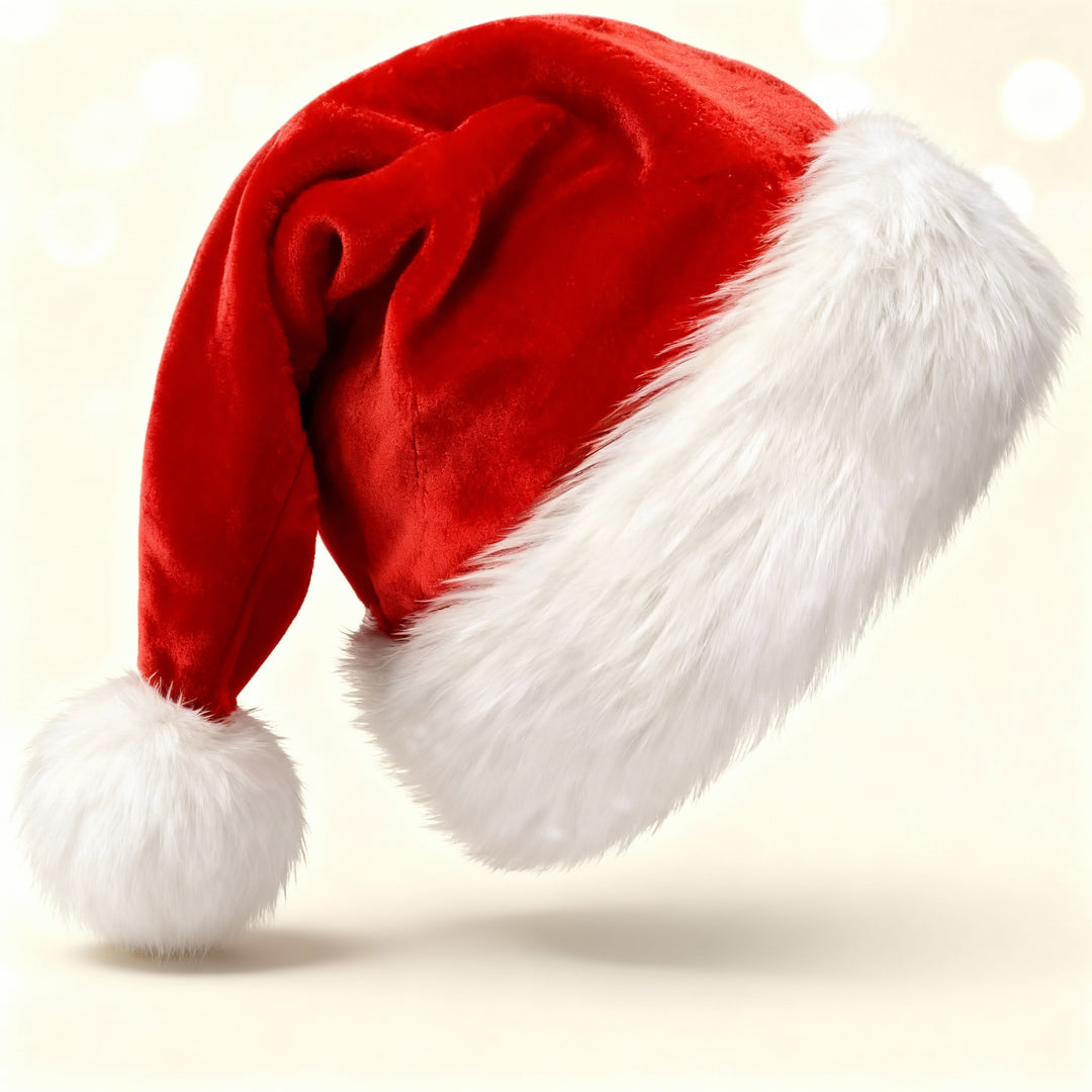 Julmössa - Pälsmössa - Pompom - Tomteluva - Julhuvudbonad-Eva Jonsson