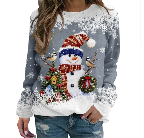 Jultröja | Mysig | Loose Fit | Roliga Xmas-tröjor | Damtröja-Eva Jonsson