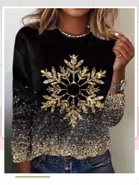 Jultröja - Sparkly - Svart - Jultröja - Damtröja-Eva Jonsson