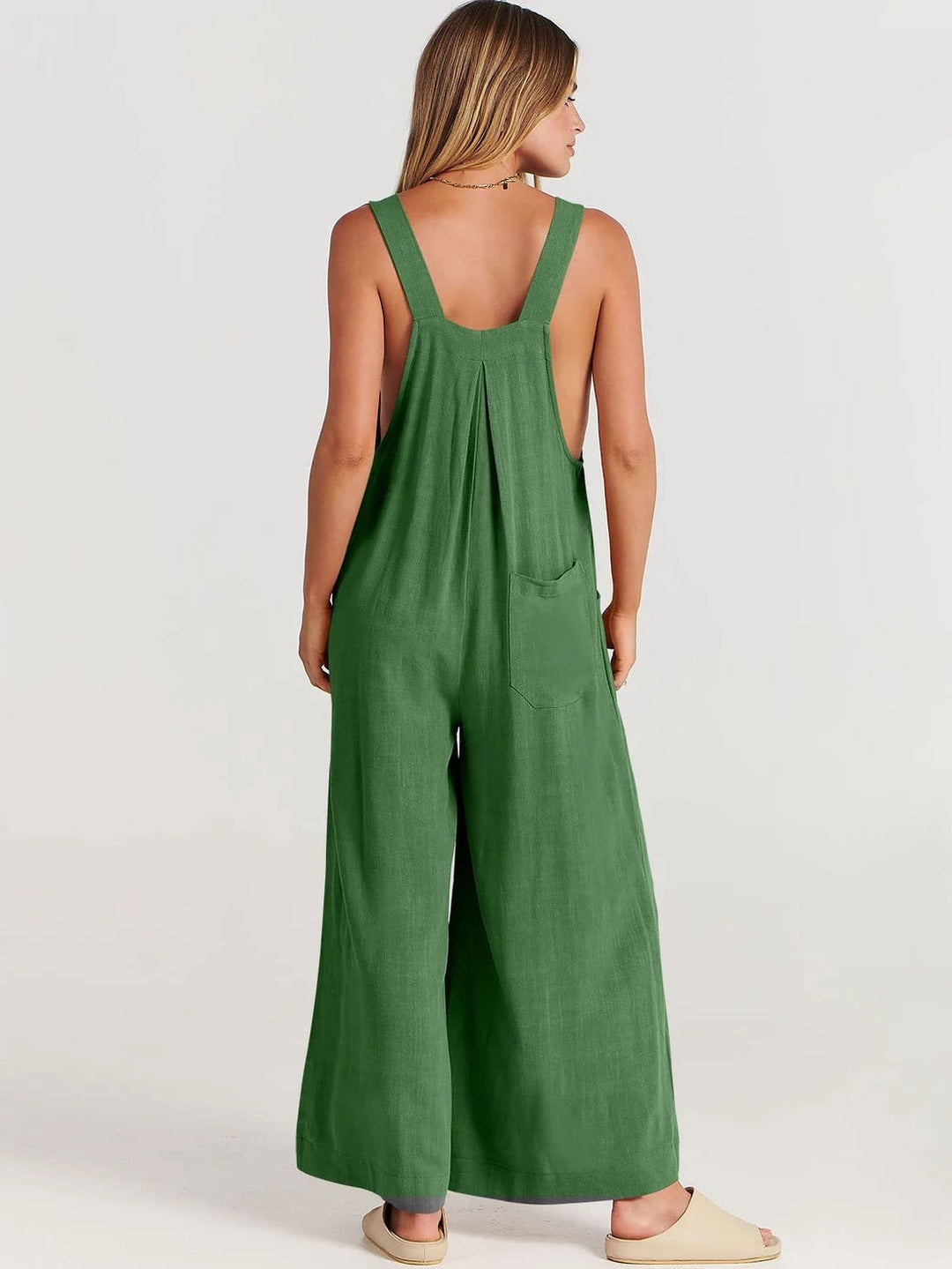 Jumpsuit | Ärmlös | Löst sittande | Jumpsuit med vida ben | Overall-Eva Jonsson