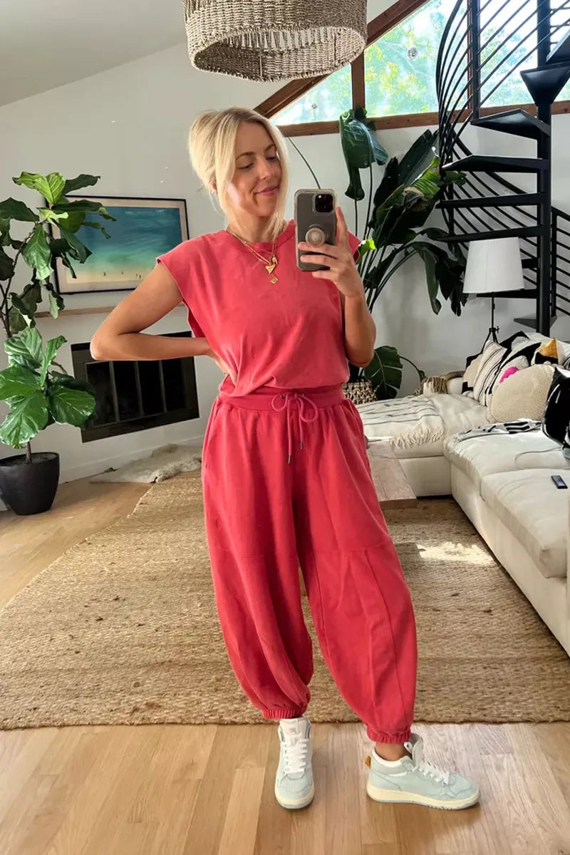 Jumpsuit | Casual | Kortärmad | Joggingoverall | Jumpsuit för damer-Eva Jonsson