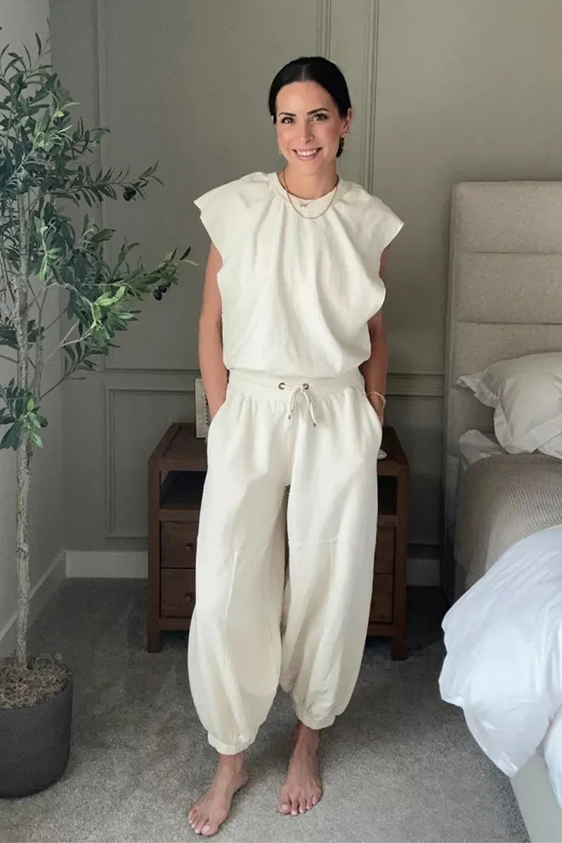 Jumpsuit | Casual | Kortärmad | Joggingoverall | Jumpsuit för damer-Eva Jonsson