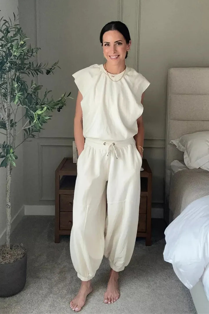 Jumpsuit | Casual | Kortärmad | Joggingoverall | Jumpsuit för damer-Eva Jonsson