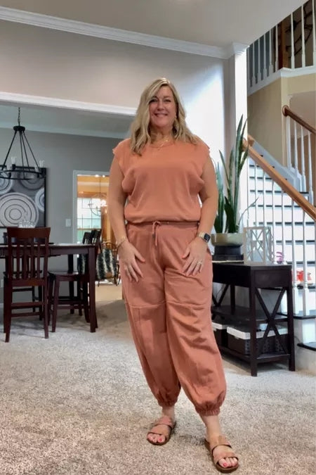 Jumpsuit | Casual | Kortärmad | Joggingoverall | Jumpsuit för damer-Eva Jonsson