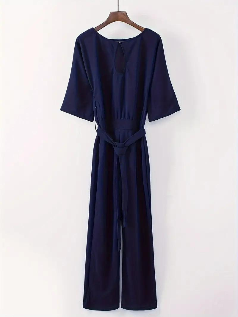 Jumpsuit | Långärmad | Bälte | Elegant jumpsuit | Jumpsuit för kvinnor-Eva Jonsson