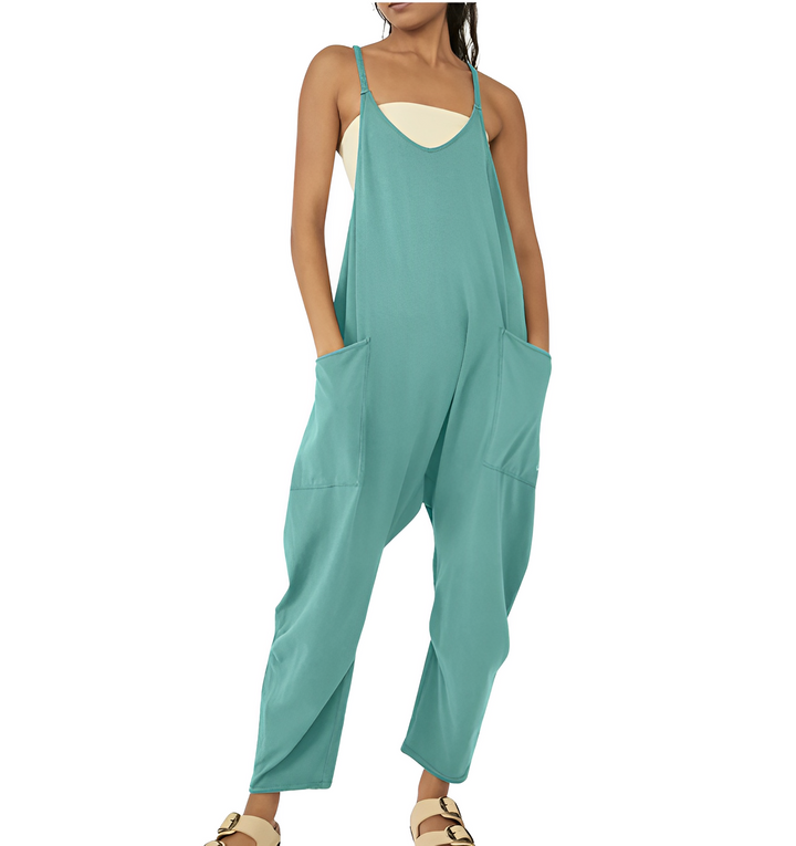 Jumpsuit för kvinnor | Ärmlös | Löst sittande | Avslappnad jumpsuit | Dungarees för kvinnor-Eva Jonsson