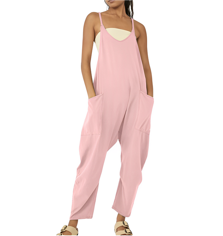 Jumpsuit för kvinnor | Ärmlös | Löst sittande | Avslappnad jumpsuit | Dungarees för kvinnor-Eva Jonsson