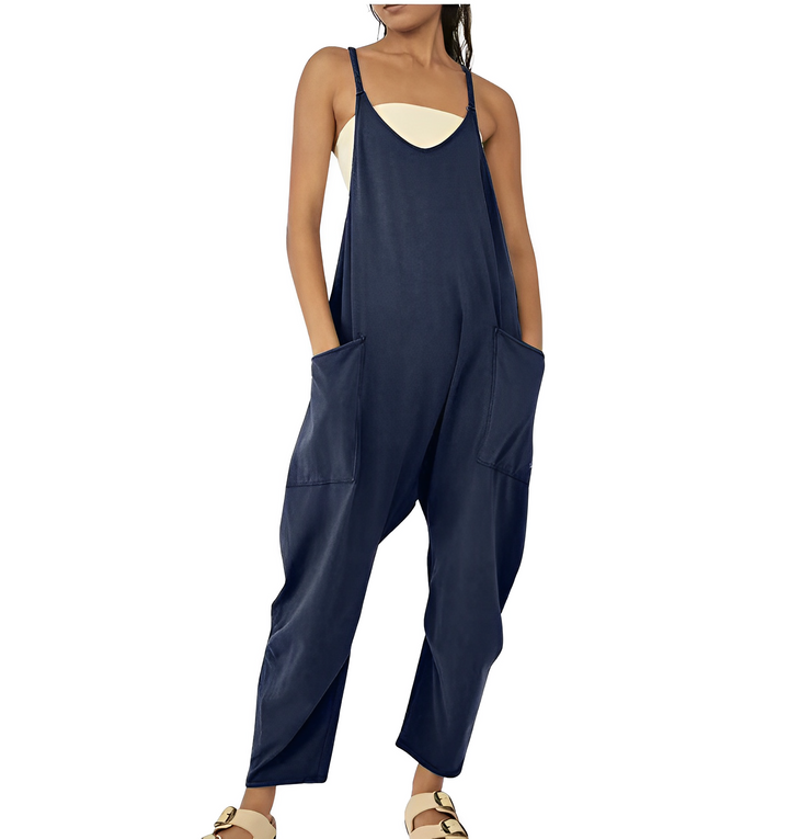 Jumpsuit för kvinnor | Ärmlös | Löst sittande | Avslappnad jumpsuit | Dungarees för kvinnor-Eva Jonsson
