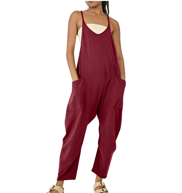 Jumpsuit för kvinnor | Ärmlös | Löst sittande | Avslappnad jumpsuit | Dungarees för kvinnor-Eva Jonsson