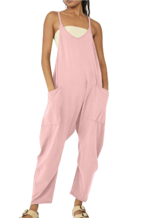 Jumpsuit för kvinnor | Ärmlös | Löst sittande | Avslappnad jumpsuit | Dungarees för kvinnor-Eva Jonsson