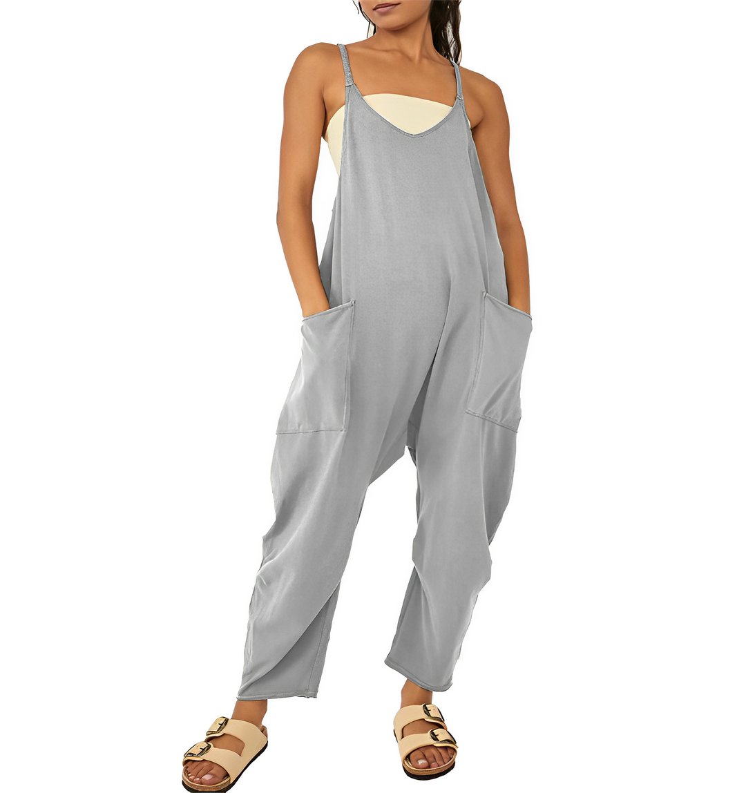 Jumpsuit för kvinnor | Ärmlös | Löst sittande | Avslappnad jumpsuit | Dungarees för kvinnor-Eva Jonsson
