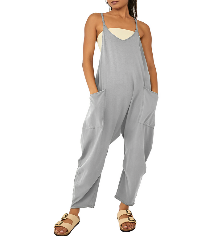 Jumpsuit för kvinnor | Ärmlös | Löst sittande | Avslappnad jumpsuit | Dungarees för kvinnor-Eva Jonsson