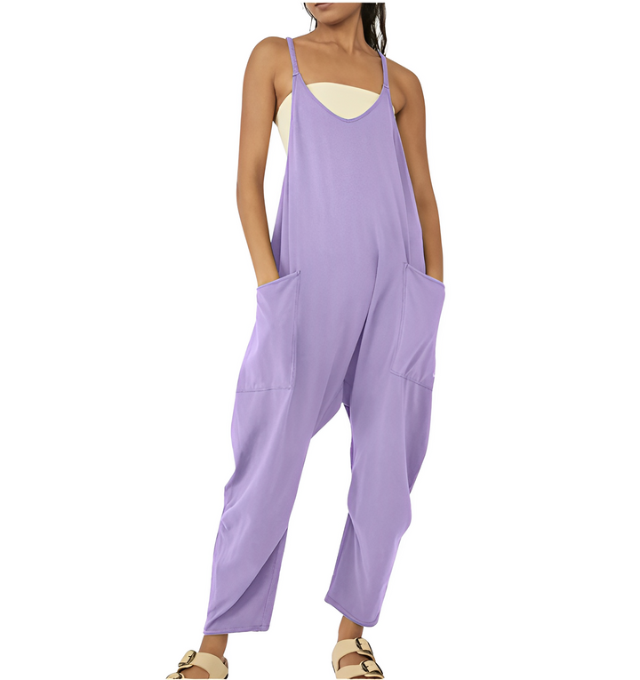 Jumpsuit för kvinnor | Ärmlös | Löst sittande | Avslappnad jumpsuit | Dungarees för kvinnor-Eva Jonsson