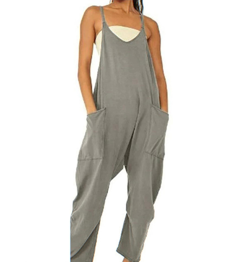 Jumpsuit för kvinnor | Ärmlös | Löst sittande | Avslappnad jumpsuit | Dungarees för kvinnor-Eva Jonsson