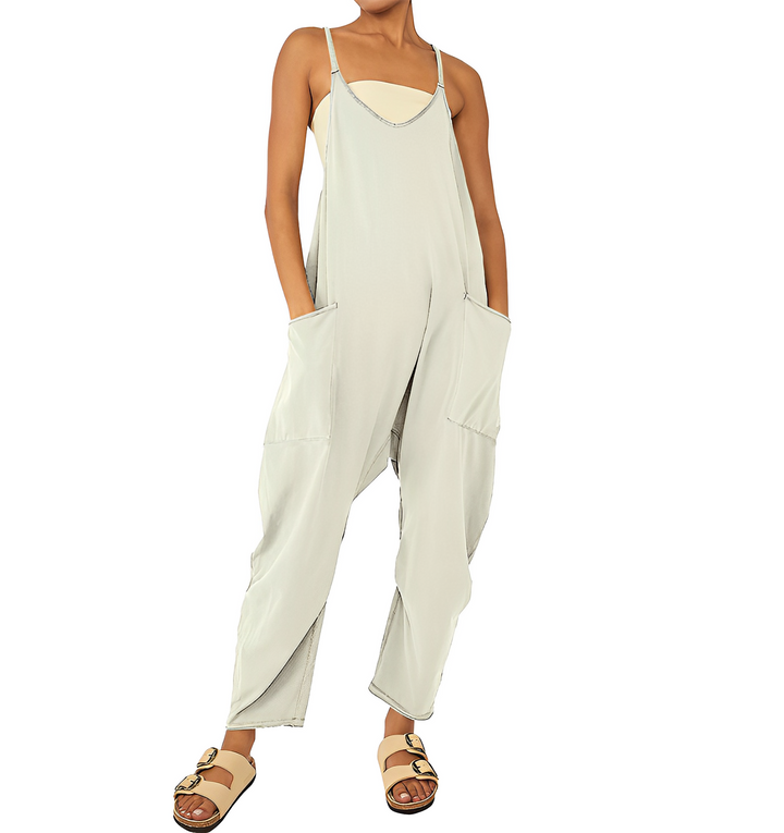 Jumpsuit för kvinnor | Ärmlös | Löst sittande | Avslappnad jumpsuit | Dungarees för kvinnor-Eva Jonsson
