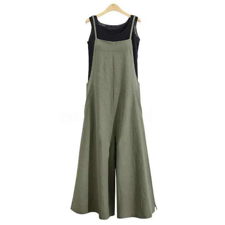 Jumpsuit för kvinnor | Ärmlös | Löst sittande | Sommarjumpsuit | Dungarees-Eva Jonsson