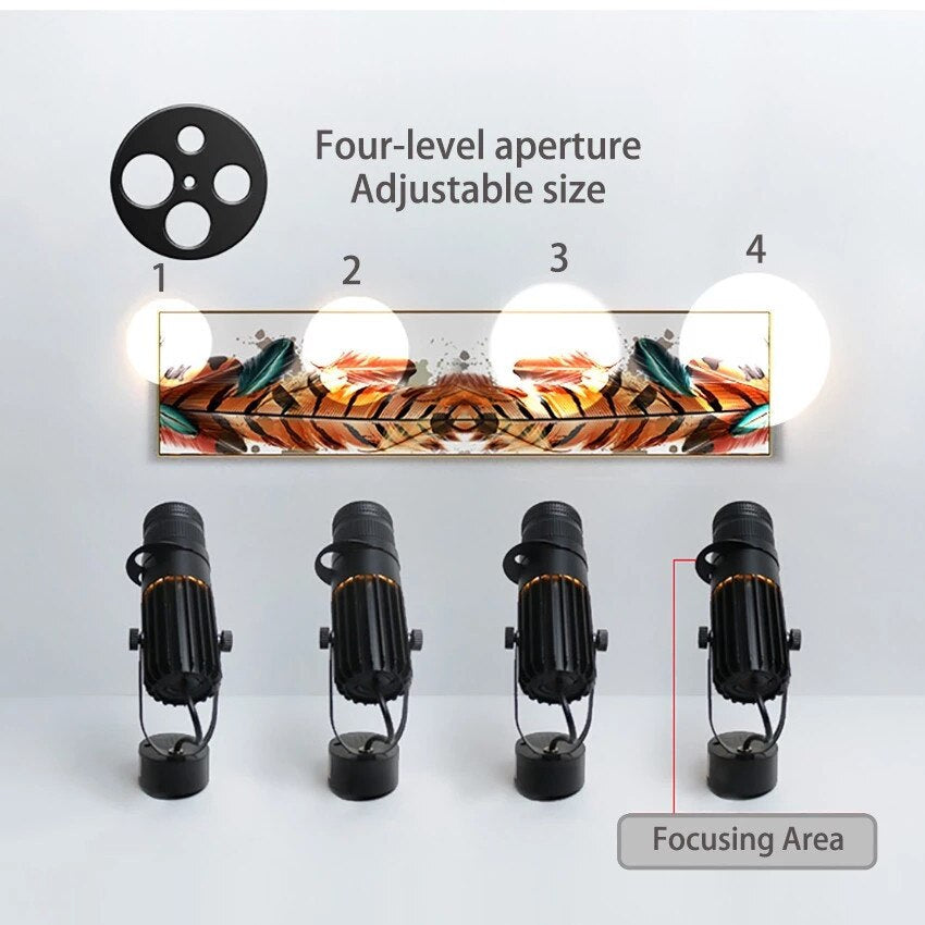 Justerbar LED Spotlights - Fokuseringsbakgrundsbelysning-Eva Jonsson